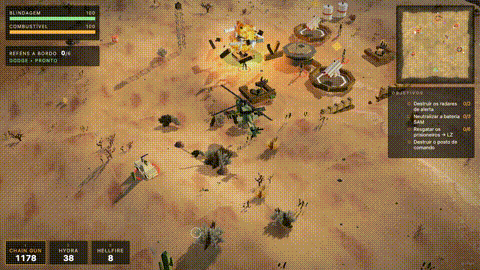 Anti-air battery exploding