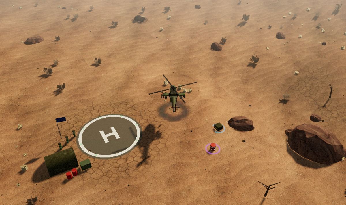 The base, first round with assets